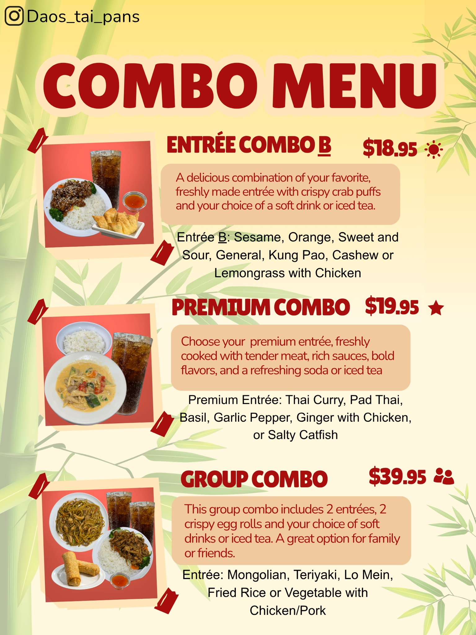 Combo Menu Poster 2