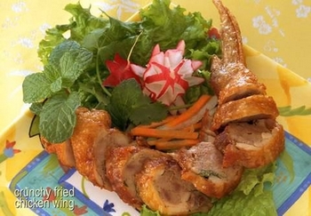 Canh ga nhoi thit